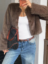 Faux Fur Cropped Outerwear OutfitFlow